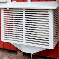 air source heat pump enclosure, metal