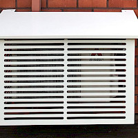 air source heat pump enclosure, metal