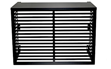 Ilmalämpöpumpun suojakotelo parvekemalli, metallinen